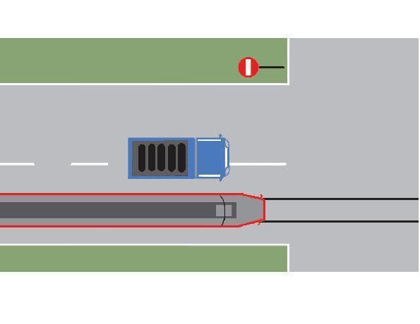 Depasirea tramvaiului din imagine este regulamentara?